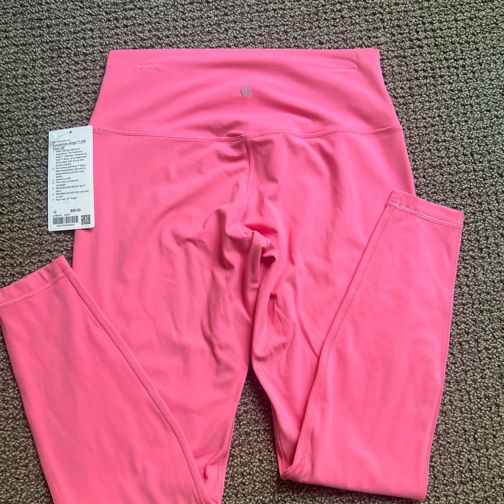 Lululemon Align HR 28” Sakura Pink Pants - Picture 4 of 4